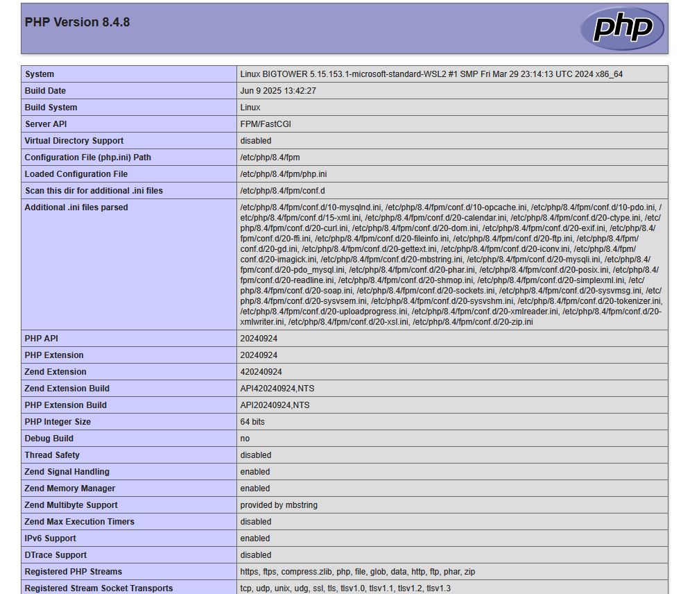 PHPinfo