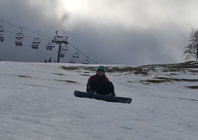 A snowboardosok kedvenc testhelyzete